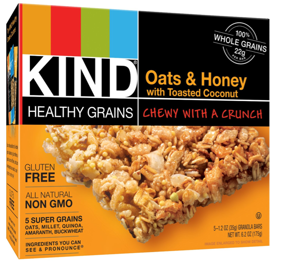 Amazon KIND Healthy Grains Oats and Honey w/ Toasted Coconut Granola