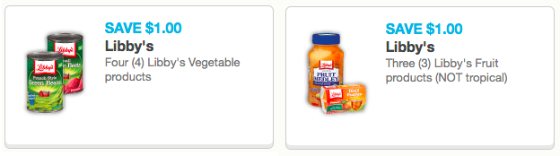 Rare $1 Off Libby's Vegetable & Fruit Coupons (Plus, Canned Veggies Only $0.54 at Dollar Tree)