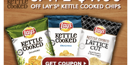 High Value $1/1 Lay’s Kettle Cooked Chips Coupon