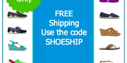 Crocs.com: FREE Shipping on All Footwear Today Only (No Minimum Purchase Required)