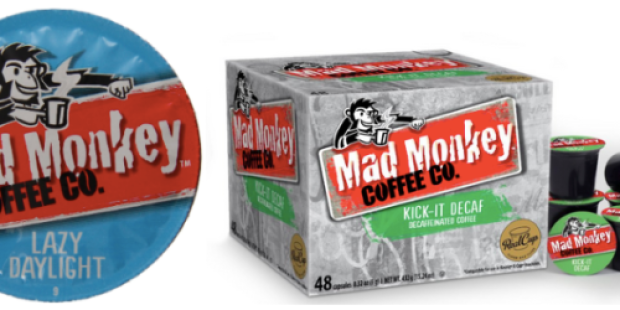Amazon: Mad Monkey Lazy Daylight or Decaf Blend Single Serve K-Cups $16.49 Shipped (= 34¢ Per K-Cup!)