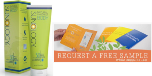 Request FREE Samples of Sunology Sunscreen