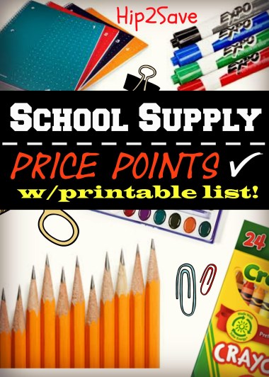 School Supply Price Lists