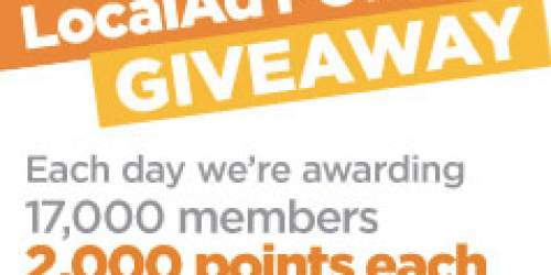 Shop Your Way Rewards Members: Earn up to 4,000 FREE Points with LocalAd Points Giveaway