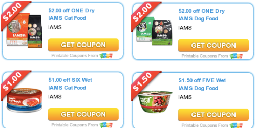 $6.50 in New IAMS Pet Food Coupons & More