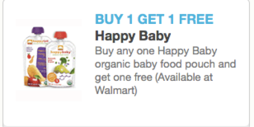 Rare Buy 1 Happy Baby Organic Baby Food Pouch, Get 1 FREE Coupon (+ Upcoming Target Scenario)