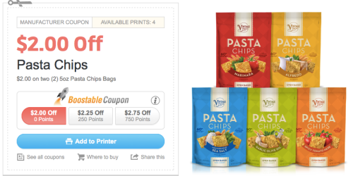 High Value $2.75/2 Vintage Italia Pasta Chips Coupon = Only $0.63 Each at Target