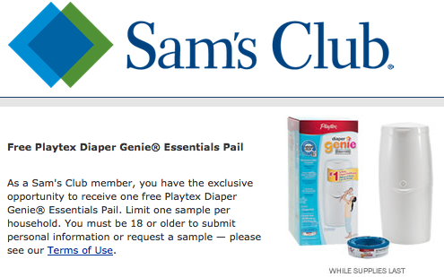 Sam's club diaper store genie