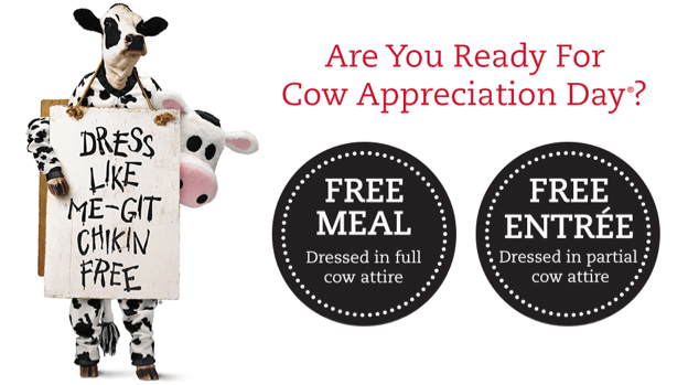Dress Up Like A Cow And Get Free Chick-Fil-A Next Tuesday