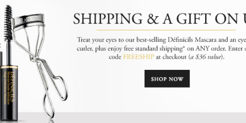 Lancome: FREE Mascara, Eyelash Curler, Deluxe Sample, & Free Shipping with ANY Order (Today Only)