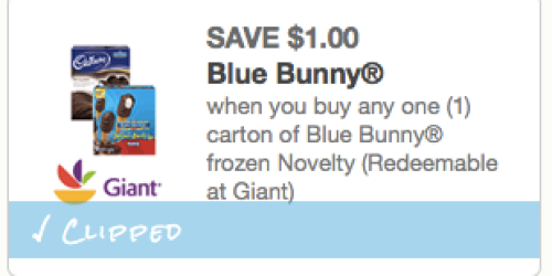 New $1/1 Blue Bunny Frozen Novelty Coupons (4 Links Available!) = Only $1.99 at Kroger