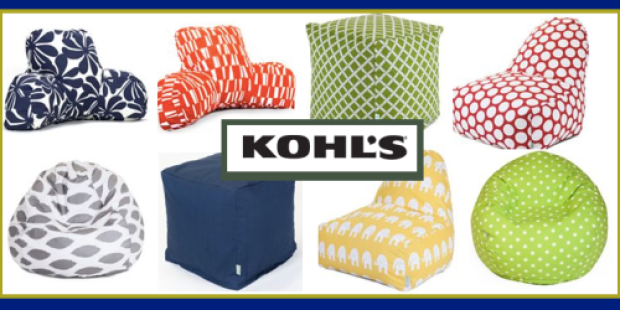 Kohl’s: *HOT* Deals on Majestic Home Goods Ottomans, Bean Bag Chairs, Kick-It Chairs + More