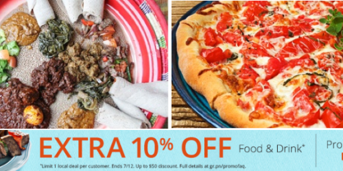 Groupon: 10% Off ANY Local Food & Drink Deal