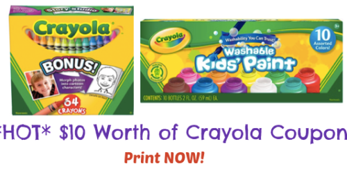 *HOT* $10 Worth of Crayola Coupons (Available Again)