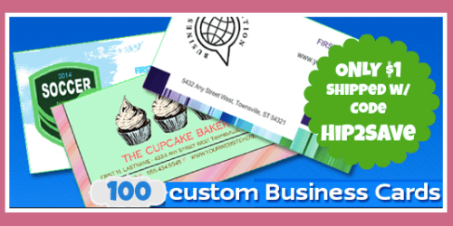 eSigns.com: 100 Business Cards ONLY $1 Shipped – Just Use Code Hip2Save