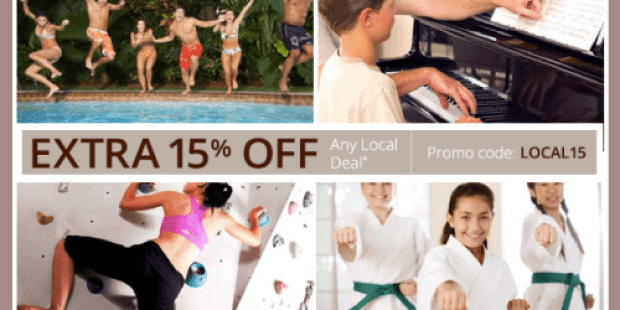 Groupon: 15% Off ANY Local Deal Purchase