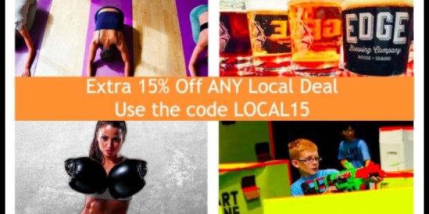 Groupon: 15% Off ANY Local Deal Purchase (Last Day!)