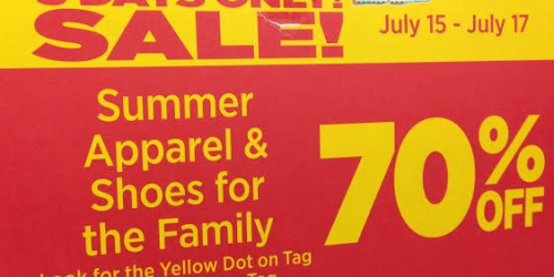 Dollar General: 70% Off Yellow Dot Summer Apparel & Shoes for the Family (Through July 17th)