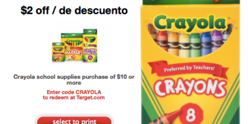 Target: Rare $2 Off a $10 Crayola Purchase Coupon (Plus, 3 High Value Crayola Cartwheel Offers!)