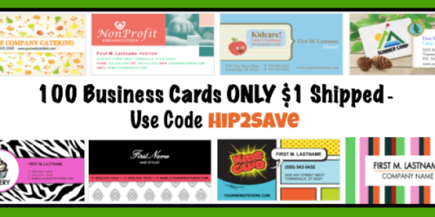 eSigns.com: 100 Business Cards ONLY $1 Shipped – Just Use Code Hip2Save