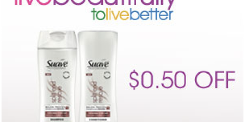 New $0.50/1 Suave Item Coupon (+ Sign up for Suave Family Perks & Earn Walmart eGift Cards)