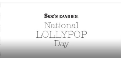 See’s Candies: Free Lollypop In Stores (Tomorrow Only)