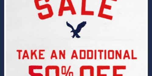 American Eagle: Extra 50% Off Clearance + Free Shipping = Great Deals on Tees, Totes & More