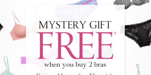 Victoria’s Secret: FREE Mystery Gift with the Purchase of 2 Bras (Starts Tomorrow)