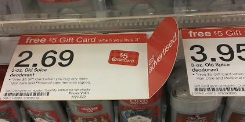 Target: 3 Old Spice Deodorants as Low as ONLY 7¢ (After Gift Card)