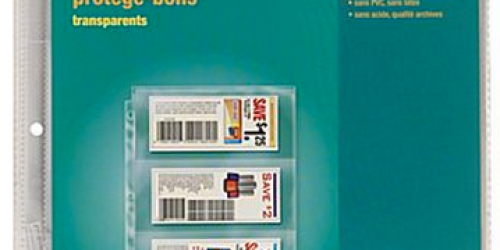 Staples.com: 3 Pocket Heavy Duty Clear 10ct Coupon Pages Only $0.79 (Regularly $3.99!)