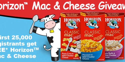 FREE Horizon Mac & Cheese Coupon (1st 25,000!)