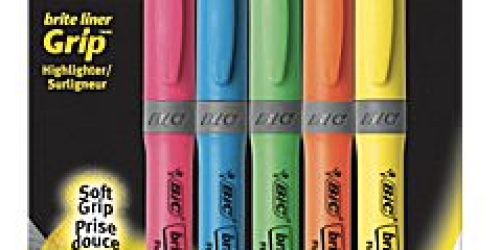 Staples.com: BIC Brite Liner Grip Highlighters 5-Pack Only $1 Shipped (Regularly $4.29!)