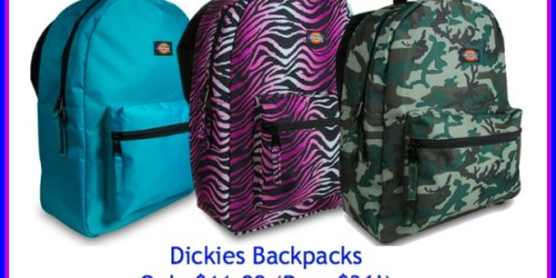 Dickies Backpacks as Low as Only $11.99 (Reg. $36!)