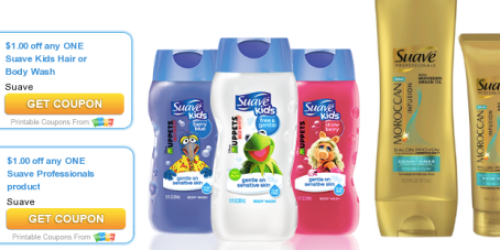 New Suave Kids and Suave Professionals Coupons = Nice Deals at Target and Dollar General