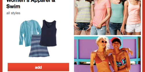 Target Cartwheel: 25% Off Women’s Apparel & Swim Including Maternity (3 New Pool and Pool Toys Offers)