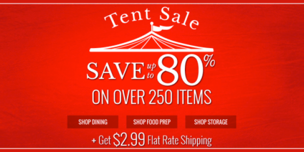 Oneida.com: 80% Off Summer Clearance Tent Sale + Extra 15% Off + $2.99 Flat-Rate Shipping = Great Deals