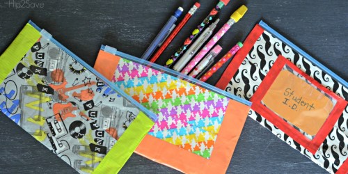 Duct Tape Pencil Pouches (Easy Back to School Craft)