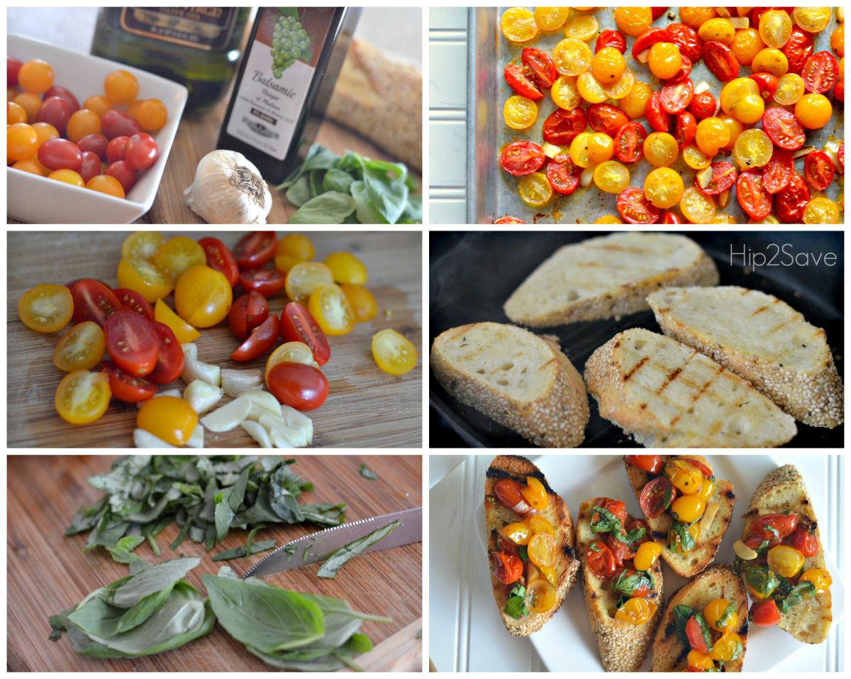 How to make bruschetta with roasted tomatoes Hip2Save