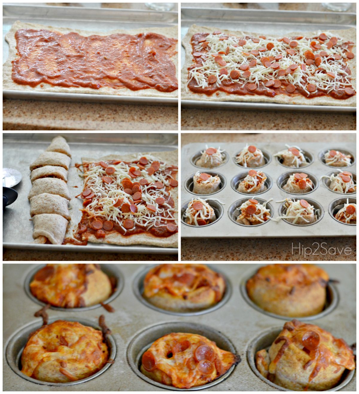 How to make pizza muffins Hip2Save