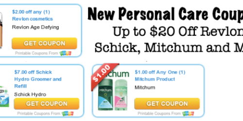 Lots of New Personal Care Coupons