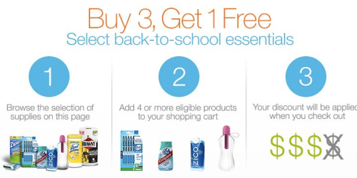 Amazon: Buy 3 Get 1 FREE Back-to-School Essentials = Great Deals on Toilet Paper & Paper Towels