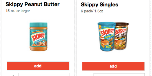 Target: 25% Off Skippy Peanut Butter & 30% Off Skippy Singles Cartwheel Offers = Awesome Deals