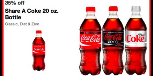 Target Cartwheel: 35% Off Coke, Diet Coke or Coke Zero 20oz Bottles – 1st 500,000 Only