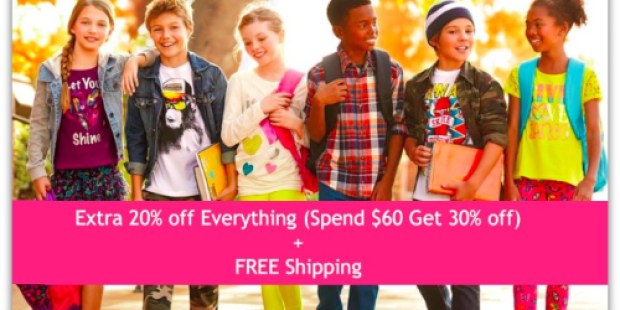 The Children’s Place: Up to Add’l 30% Off + Free Shipping (Today Only) = Great Deals on Backpacks