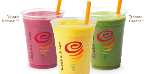 Jamba Juice:  Free 12 oz Juice (Wednesday 9AM-11AM)