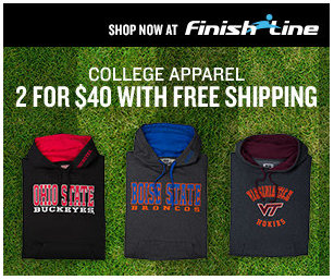 finish line college sweatshirts