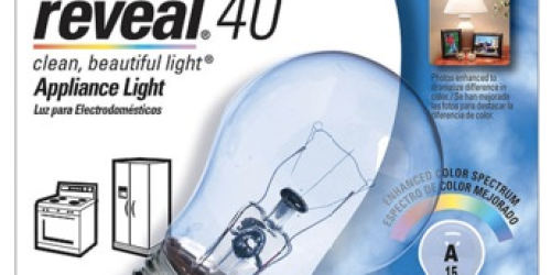 Target: FREE GE Reveal 40-Watt Light Bulb