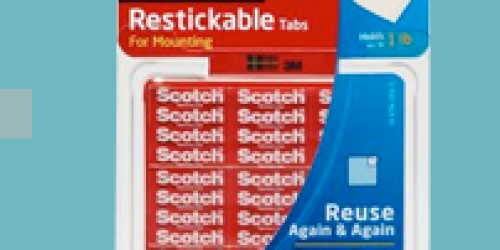 FREE Sample of Scotch Mounting and Fastening Restickable Tabs (Facebook) – 1st 10,000
