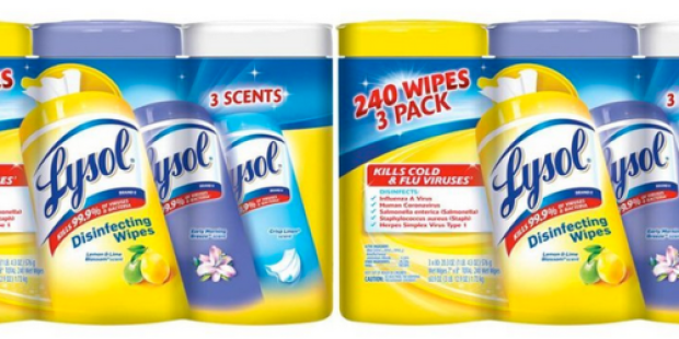 Amazon: Six Large Canisters of Lysol Disinfecting Wipes Only $13.95 Shipped (Just $2.33 Each)