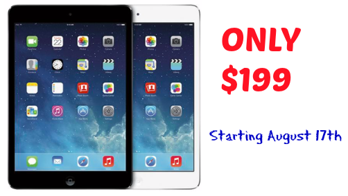 Target: Apple iPad Mini Wi-Fi 16GB ONLY $199 ($100 Off!) – Starting